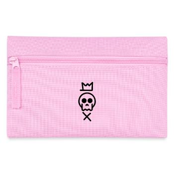 Skull Lines - Pencil Case - pink - Front