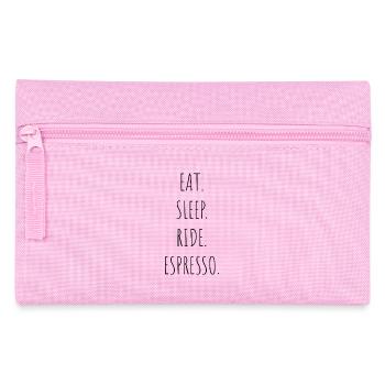 Eat-Sleep-Ride-Espresso- - Pencil Case - pink - Front