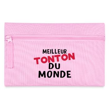 meilleur tonton dU MONDE - Trousse - rose - Devant