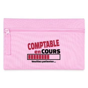 comptable en cours - Trousse - rose - Devant