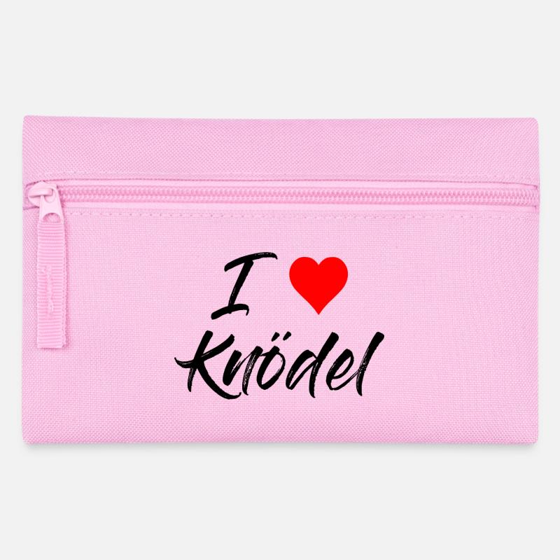 I love Knödel - Federtasche - Rosa