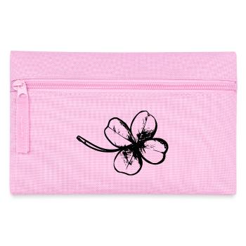 trèfle chance trèfle à quatre feuilles chance clover5 - Trousse - rose - Devant