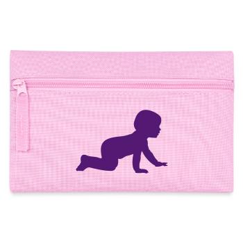 Baby B without shadows - 1 color vector - Pencil Case - pink - Front