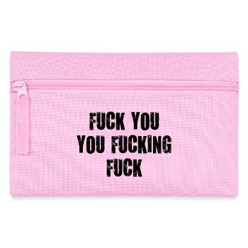 fuck you you fucking scheiß drauf verdammt vulgär - Federtasche - Rosa - Vorne