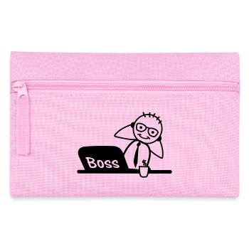 Büro-Laptop der Chef - Federtasche - Rosa - Vorne