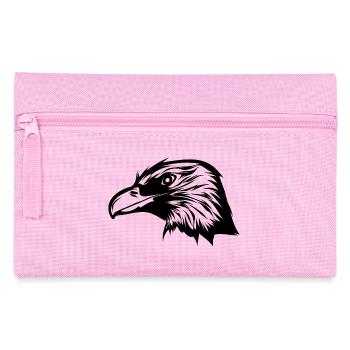 Schlauer vintage Raben Kopf - Federtasche - Rosa - Vorne