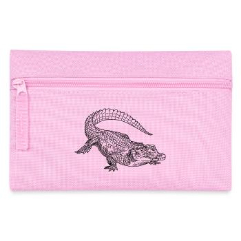 Crocodile Art Sketch Graphic Wild Animal Lover - Pencil Case - pink - Front