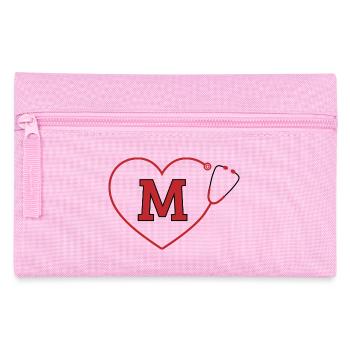 Letter m stethoscope - Pencil Case - pink - Front
