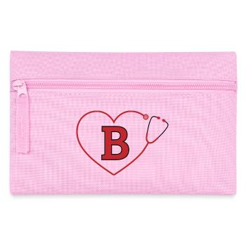 Letter B Stethoscope - Pencil Case - pink - Front