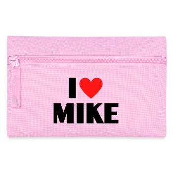 I Love Mike Red Heart Love Fan Gift - Trousse - rose - Devant