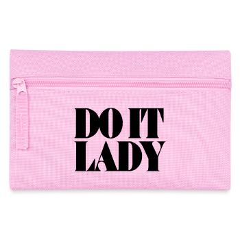 Do It Lady - black - Pencil Case - pink - Front