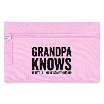 Grand-père sait que sinon, j’inventerai quelque chose de drôle. - Trousse - rose - Devant