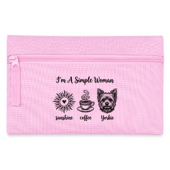 Simple Woman Yorkie Lovers - Pencil Case - pink - Front