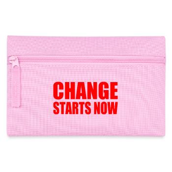 Change starts now - Pencil Case - pink - Front