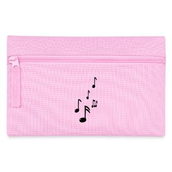 music notes - Pencil Case - pink - Front