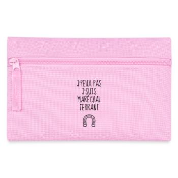 Farrier Hufschmied Maréchal Ferrant Blacksmith - Pencil Case - pink - Front