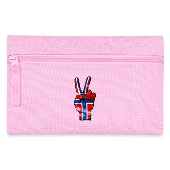 Drapeau de la Norvège Paix Victoire Symbole utilisé - Trousse - rose - Devant