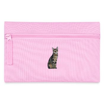 Katze Kätzchen getigert Tigerkatze - Federtasche - Rosa - Vorne