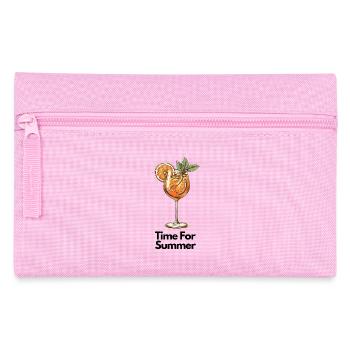Orangen Cocktail mit Minze Illustration - Federtasche - Rosa - Vorne
