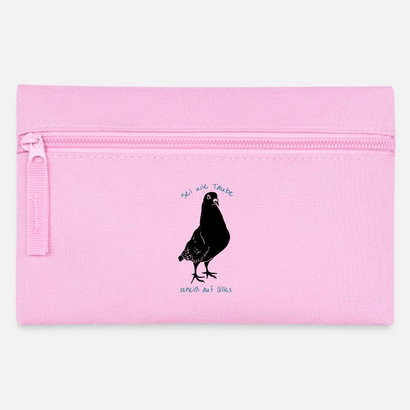 Sei wie Taube *** auf Alles - Federtasche - Rosa