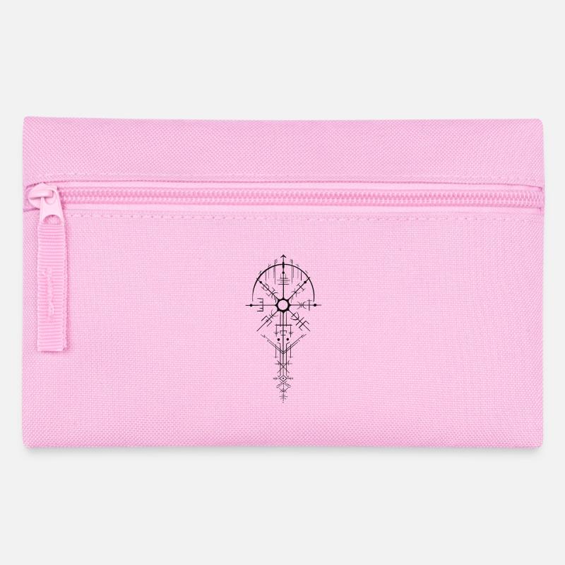 Nordisch Runenamulett Design - Federtasche - Rosa