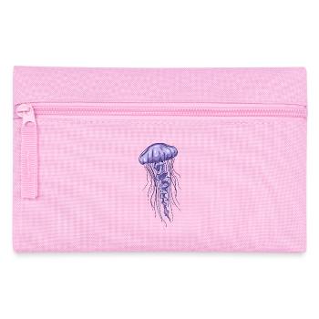 Illustration de méduse violette - Trousse - rose - Devant