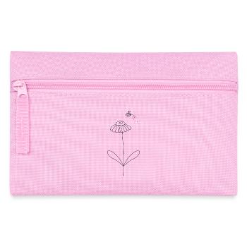 Bee And Flower Art Pattern - Pencil Case - pink - Front