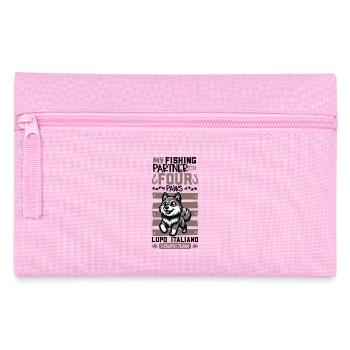 Angeln und Lupo Italiano - Federtasche - Rosa - Vorne