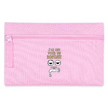Ich dachte, ich hätte einen Wasserhahn gesehen - Federtasche - Rosa - Vorne