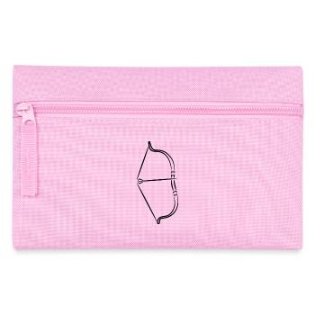Bogen und Pfeil Skizze - Federtasche - Rosa - Vorne