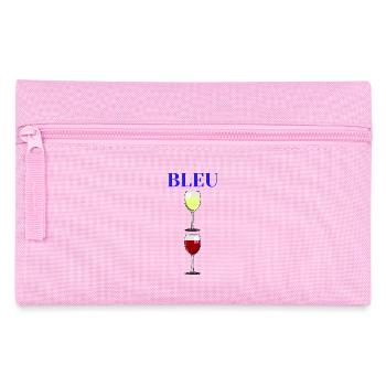 BLUE, WHITE, RED! (wine) - Pencil Case - pink - Front