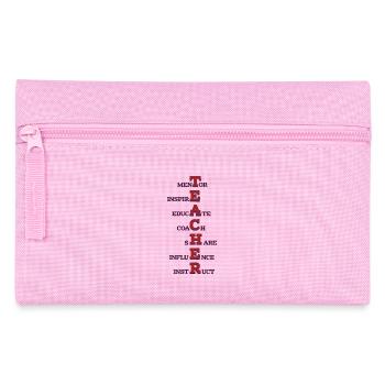 Lehrer Inspirierende Worte Mentor Inspirieren Bilden - Federtasche - Rosa - Vorne