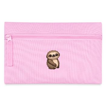 Total niedliches Faultier - Federtasche - Rosa - Vorne