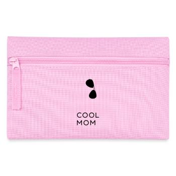 Cool Mom - Vater und Sohn Partnerlook Shirts - Federtasche - Rosa - Vorne