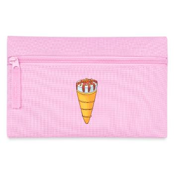 Eis Speiseeis Eiskrem Eiscreme Kugeleis Eisbecher - Federtasche - Rosa - Vorne