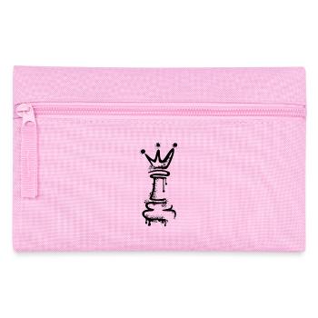 Schach König Graffiti Schachspieler Verein Symbol - Federtasche - Rosa - Vorne
