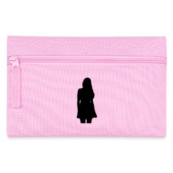 Modell Mädchen Silhouette - Federtasche - Rosa - Vorne
