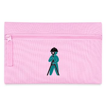 Un ingénieur sur un chantier de construction - Trousse - rose - Devant