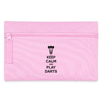 Keep Calm And Play Darts - Trousse - rose - Devant