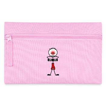 Weightlifter bodybuilding weights - Pencil Case - pink - Front