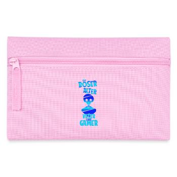 Vater Papa Computerspieler Gamer Zocker Zocken - Federtasche - Rosa - Vorne