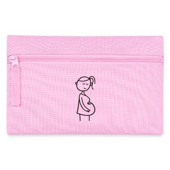 Schwangere - Federtasche - Rosa - Vorne
