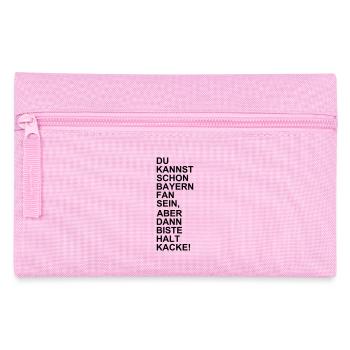 Bayern Fan Kacke - Federtasche - Rosa - Vorne