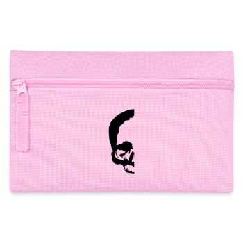halber totenkopf / half skull - Federtasche - Rosa - Vorne
