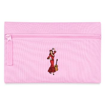 Roter Flamenco-Tänzer - Federtasche - Rosa - Vorne