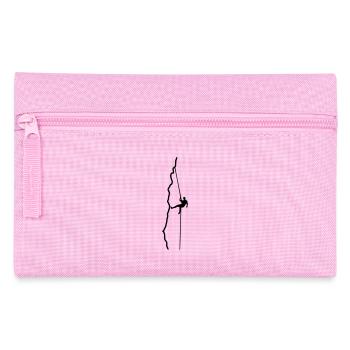 Climber rappelling - Pencil Case - pink - Front
