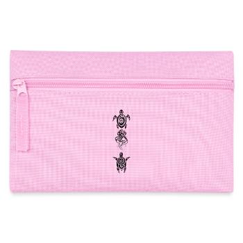 A jellyfish and two turtles (black) - Pencil Case - pink - Front