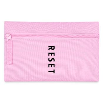 Reset Schriftzug Neuanfang Geschenk - Federtasche - Rosa - Vorne