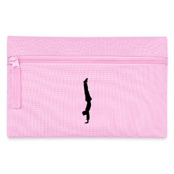 handstand gymnast sport - Federtasche - Rosa - Vorne