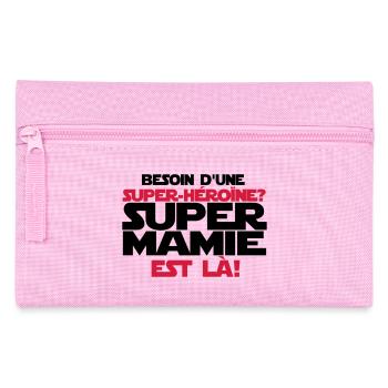 super mamie est là - Trousse - rose - Devant
